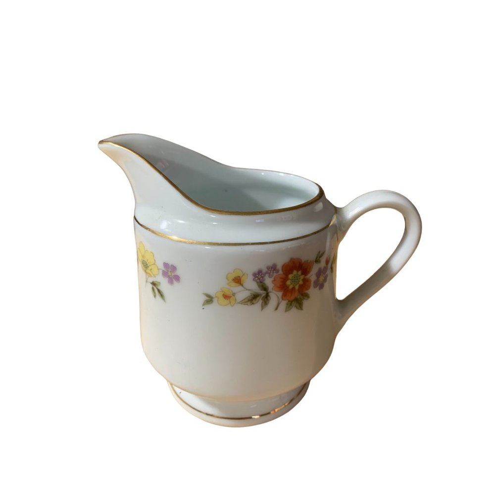 Dynasty Fine China Creamer Floral Multicolor